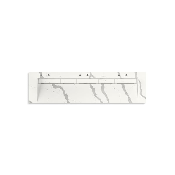 Kohler 90In Wall-Mount Trough Lavatory System In Et Bianco Cal 81033-BSS-KEB - main